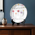 Custom Mama's Garden Plate: Personalized with Kid's Name and Birth Flower

