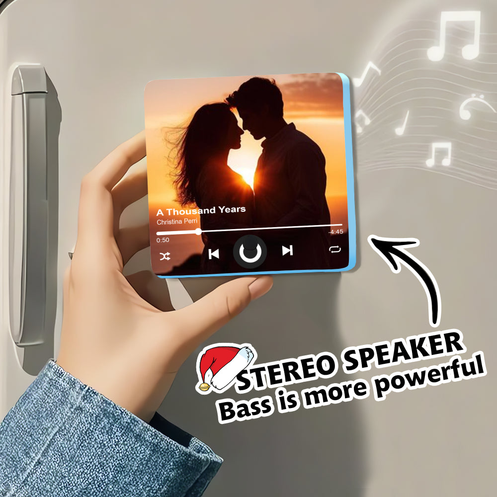 Custom Music & Photo Fridge Magnet | Personalized Gift for Couples | Special Occasions
