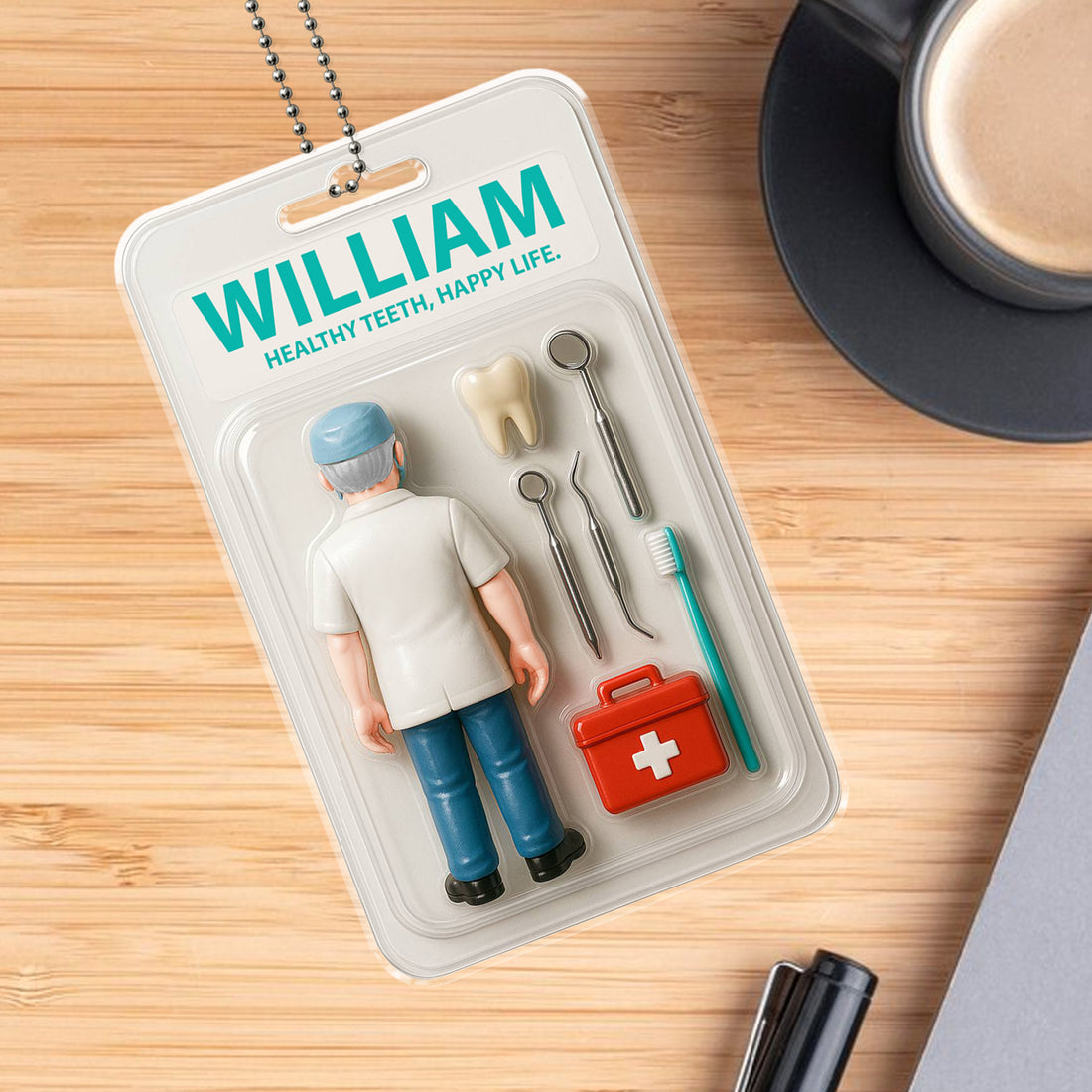 Personalized Dentist Car Hanging Ornament - Custom Name Dental Gift