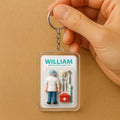 Custom Name Dentist Dad Father's Day Gift - 3D 