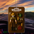 Custom Name Farmer Car Ornament - 