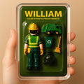 Custom Name Garbage Man Father's Day Gift - 3D 