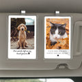 Custom Pet Car Visor Clip – Memorial Gift for Pet Lovers, Personalized Photo Display, Dog or Cat Loss Tribute

