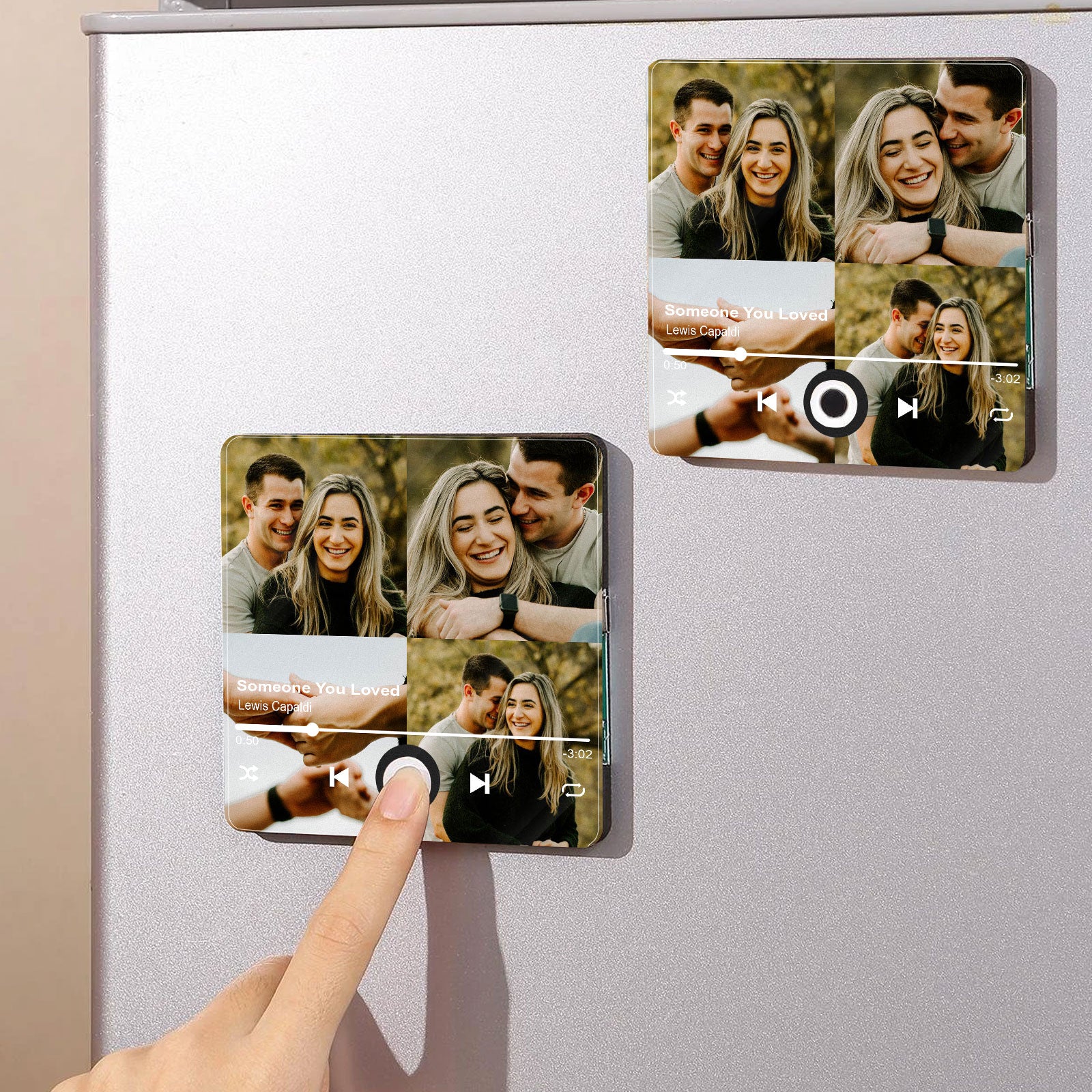 Custom Song Fridge Magnet for Couples | Personalized Valentine's Day Music Gift
