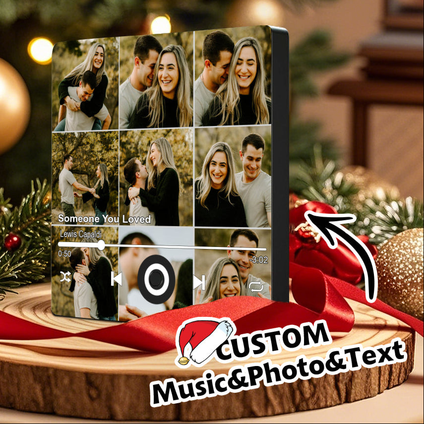 Personalized Music Photo Magnet for Couples | Custom Fridge Gift | Wedding & Valentine's
