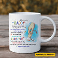 Customized Daddy and Baby Hand Mug – Welcome Home Message and First Father’s Day Gift Idea for New Dads – Meaningful Keepsake to Celebrate Fatherhood