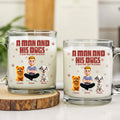 Dog Dad Personalized Glass Mug: Features 