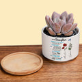 Embrace Every Step: Wherever Your Journey Takes You, Your Birth Month Flower and Name Will Always Remind You of My Love
