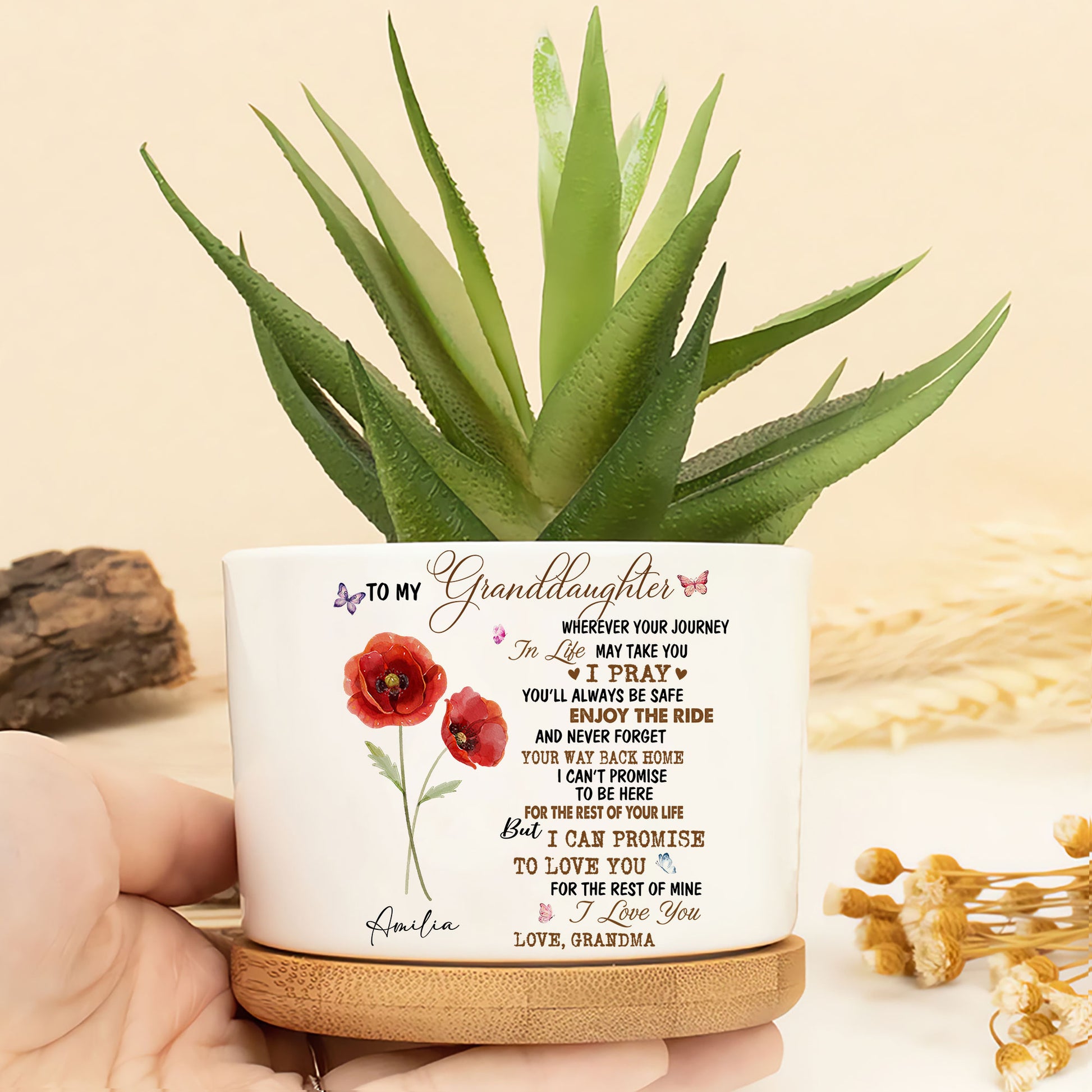 Embrace Your Journey: A Birth Month Flower Ceramic Plant Pot for Growth and Love