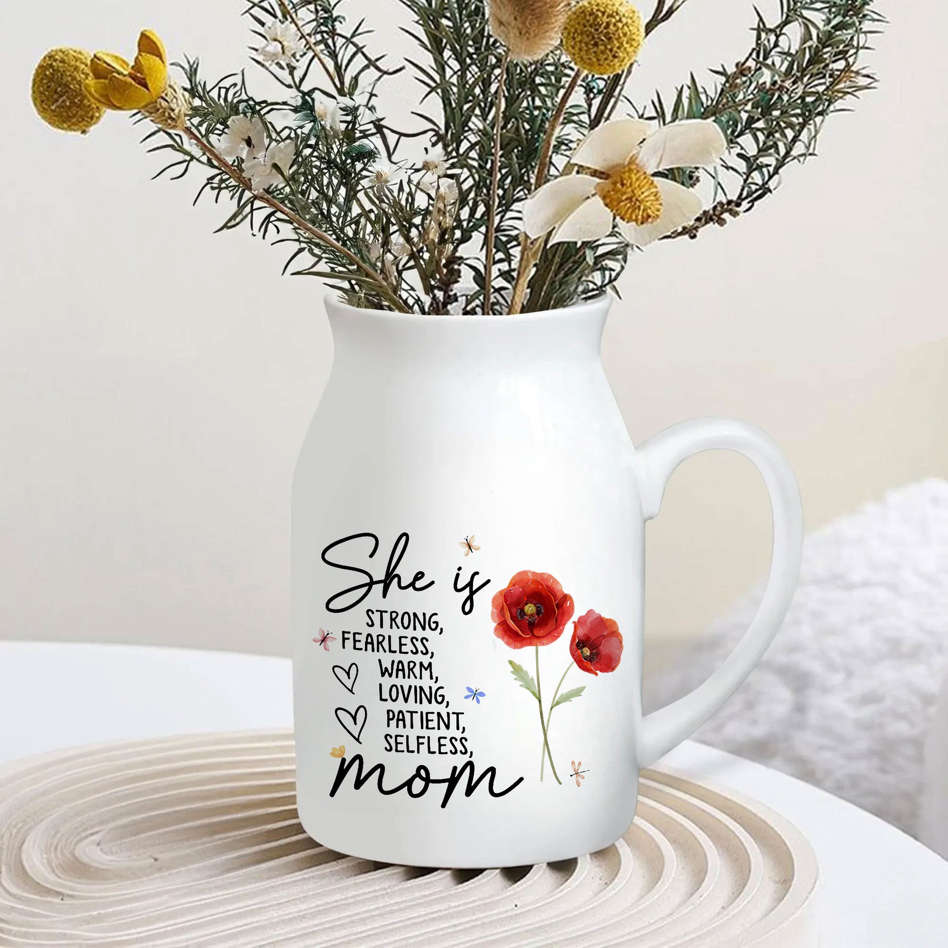 Empower Her With Words & Blooms | Personalized Affirmation Birth Flower Gift

