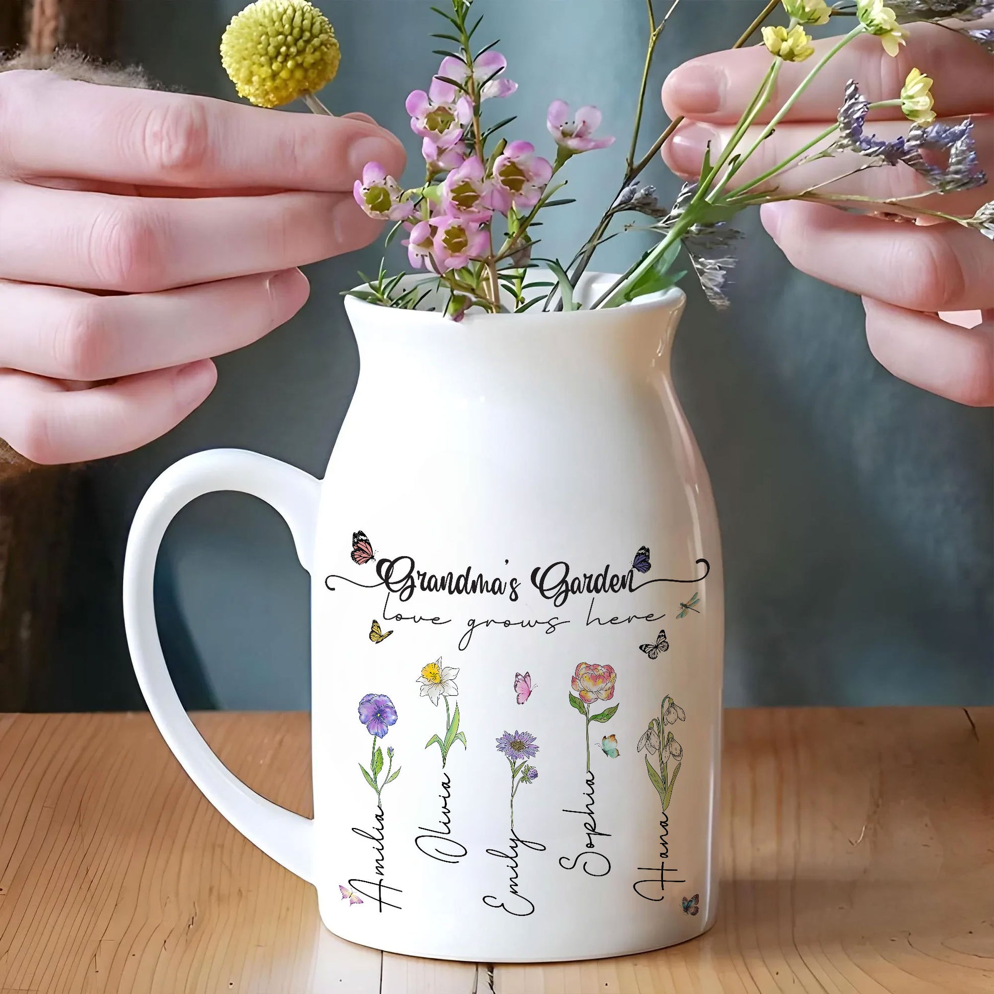 Family Blooming Legacy Keepsake | Custom Botanical Gift For Grandmother
