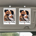 Father’s Day 2025 Personalized Gift for Dad – Acrylic Drive Safe Car Visor Clip with Photo – Unique Gift for Fathers Who Travel