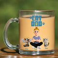 Father's Day Gift - Personalized Cat Dad Mug with Custom Characters
