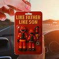 Firefighter Dad and Son Car Hanging Ornament – Top Father's Day Gift for Dads Who Save Lives