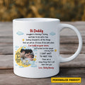 First Father’s Day Gift from the Womb – Baby Bump Message Mug to Daddy with Loving Poem and Personalized Touch – Ceramic Keepsake for New Dads

