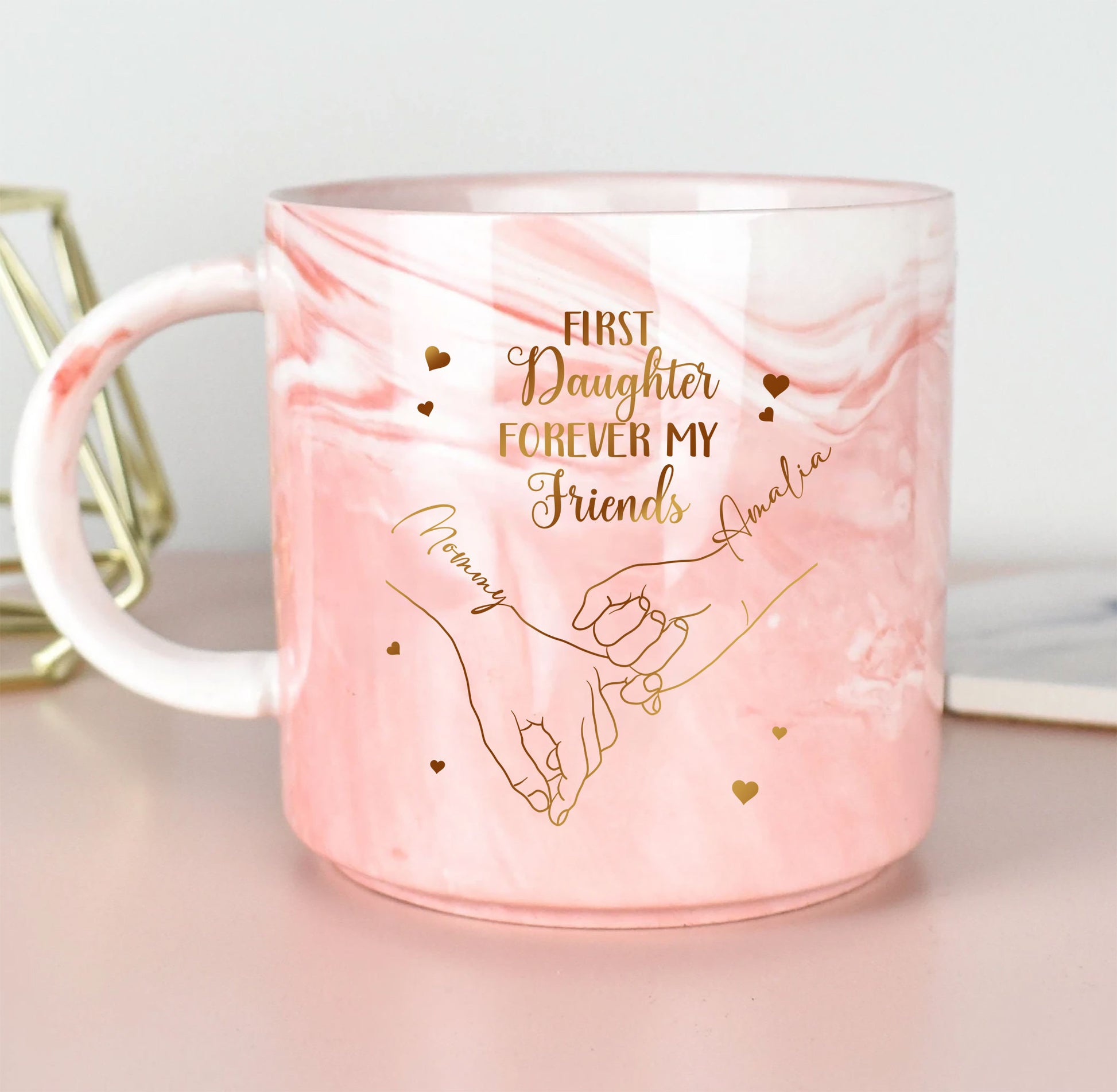 First My Daughter Forever My Friend - Gift For Mom Daughter - Personalized Custom