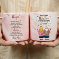 First My Mother Forever My Friend Mug Daughter and Mother 13.5oz Personalized Marble Mug, Custom Name Mug