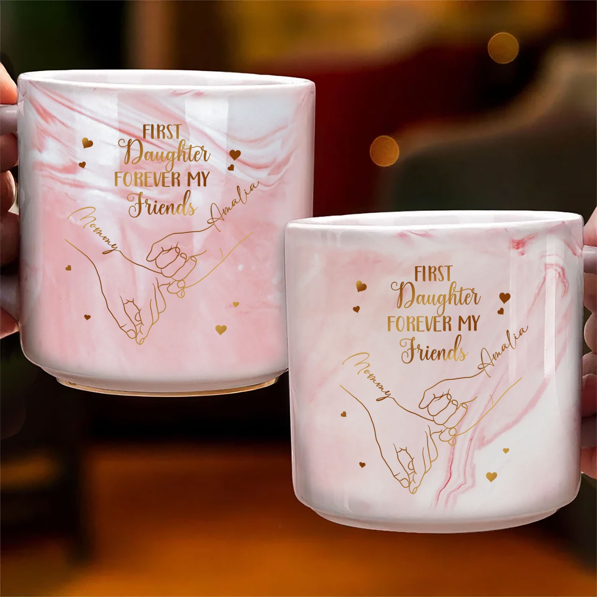 First My Mother, Forever My Friend' On One Mug And 'first My Daughter Forever My Friend
