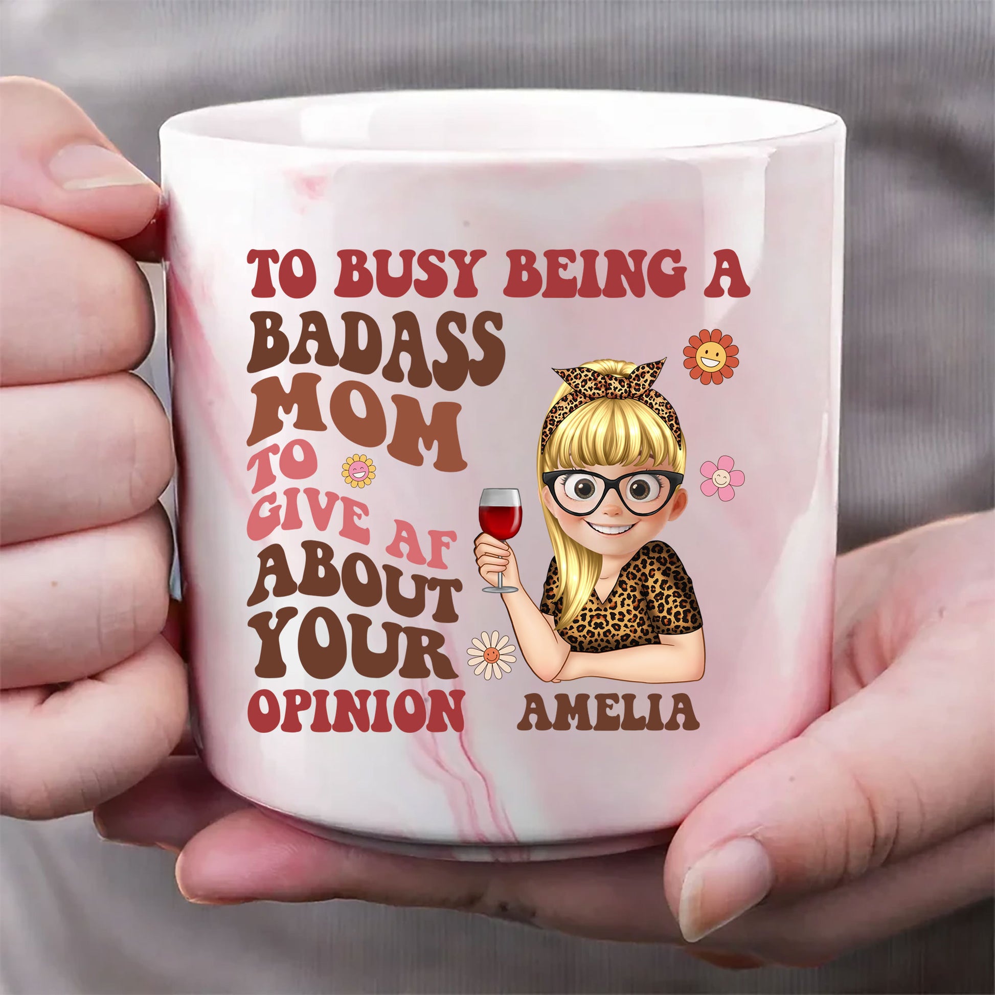 For the Fearless Mom: Personalized Mug to Embrace Your Badassery
