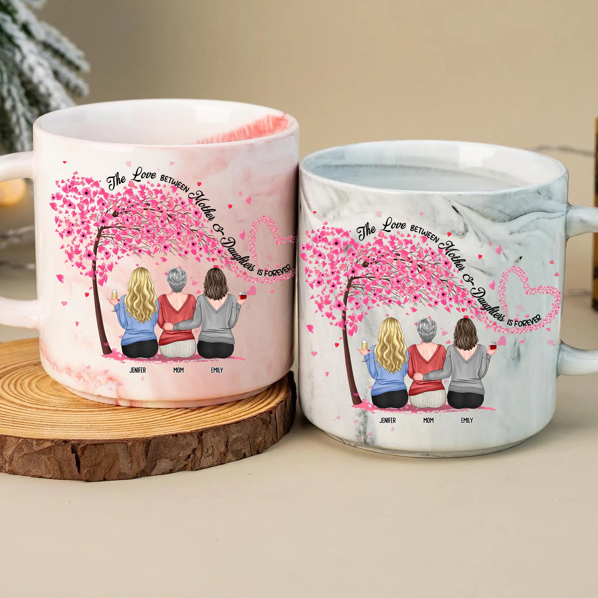 Forever Connected: A Marble Mug to Honor Mother-Daughter Relationships