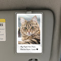 Forever in My Heart Pet Car Visor Accessory – Memorial Gift for Dog or Cat Lovers, Customizable Photo Clip

