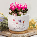 Grandma’s Garden: A Birth Flower Personalized Plant Pot to Celebrate Her Endless Love
