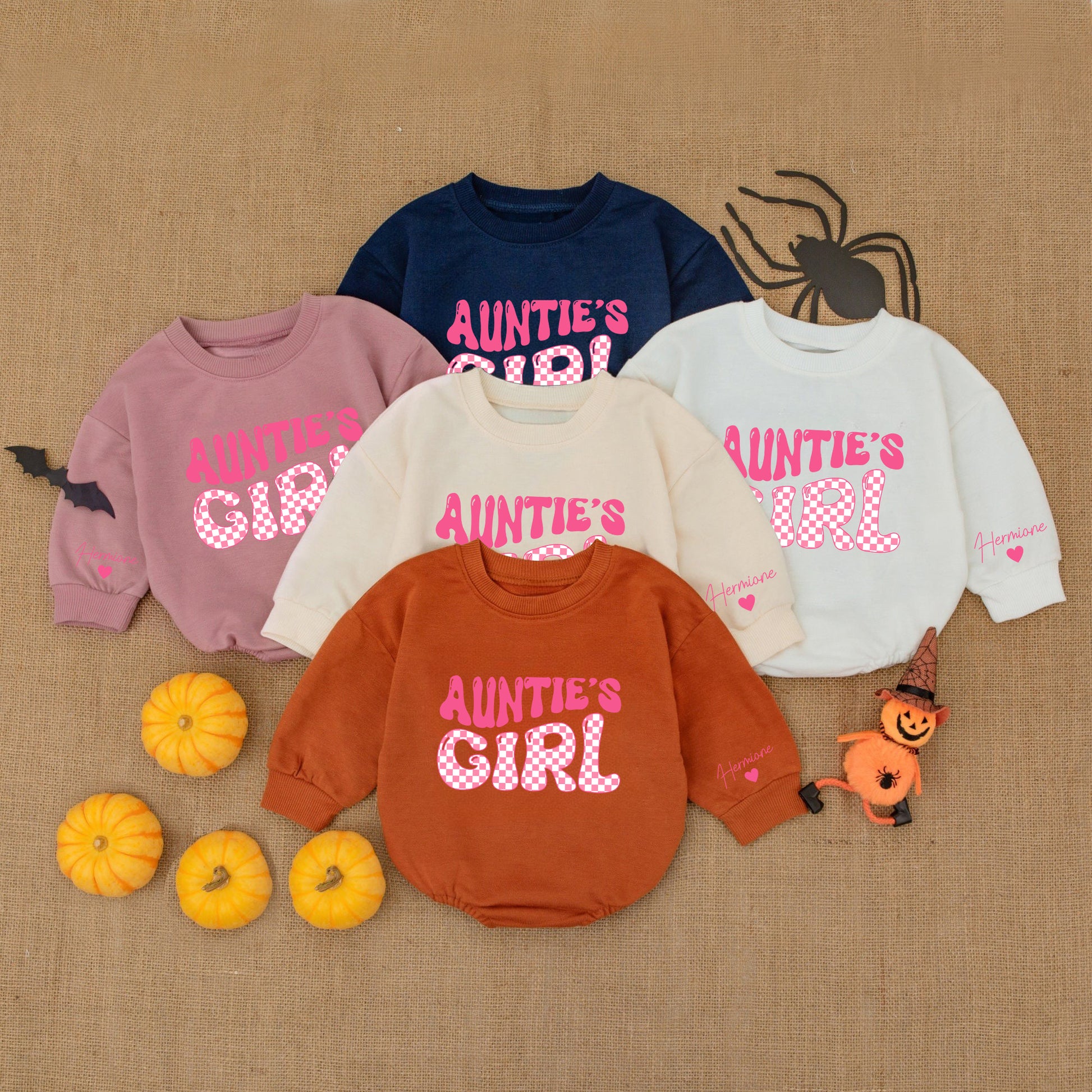 Baby Romper Customize Auntie's Girl - Personalized Custom Babysuit - Gift For Baby - LuthCreative
