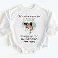 Happy 1st Father's Day Daddy Personalized Photo Baby Gift