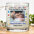 Happy Father’s Day Gift for New Dads – Photo Mug from Baby Saying Daddy I Love You – Personalized Keepsake