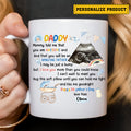 Heartfelt Dear Daddy Letter from Baby Bump – Custom Ultrasound Ceramic Mug for New Dads – Unique Happy First Father’s Day Gift to Celebrate Dad Life

