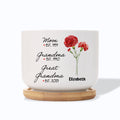 Honor the Matriarchs in Your Life with a Custom Birth Flower Ceramic Plant Pot!
