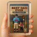 I Caught the Best Dad Custom Baseball Acrylic Plaque with Names & Numbers