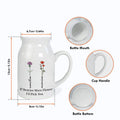 If Besties Were Flower I'd Pick You Birth Month Flower Personalized Ceramic Vase