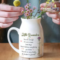 Inspirational Motivational Gifts Little Reminders Personalized Ceramic Vase, Custom Grandma Gift, Custom Mother's Day Gift