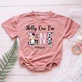Holly Cow I'm One Custom Name Personalized Baby Romper - Short/Long Sleeve (0-2Y) - LuthCreative