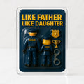 Like Father Like Daughter Police Officer Custom Father's Day Gift - 3D Plaque with Names