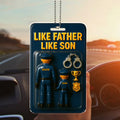 “Like Father Like Son” Police Themed Car Hanging Ornament – Ideal Gift for Dad on Father’s Day from Proud Kids of Law Enforcement

