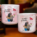 Like Mother Like Daughter Custom Name Personalized Marble Mug - Mother Daughter Gift
