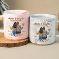 Marble Mug for Mother and Daughter Linked Together


