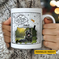 Mom I Love You More Than All The Treats Just Kidding - Personalized Comic Style Mug for Cat Mom