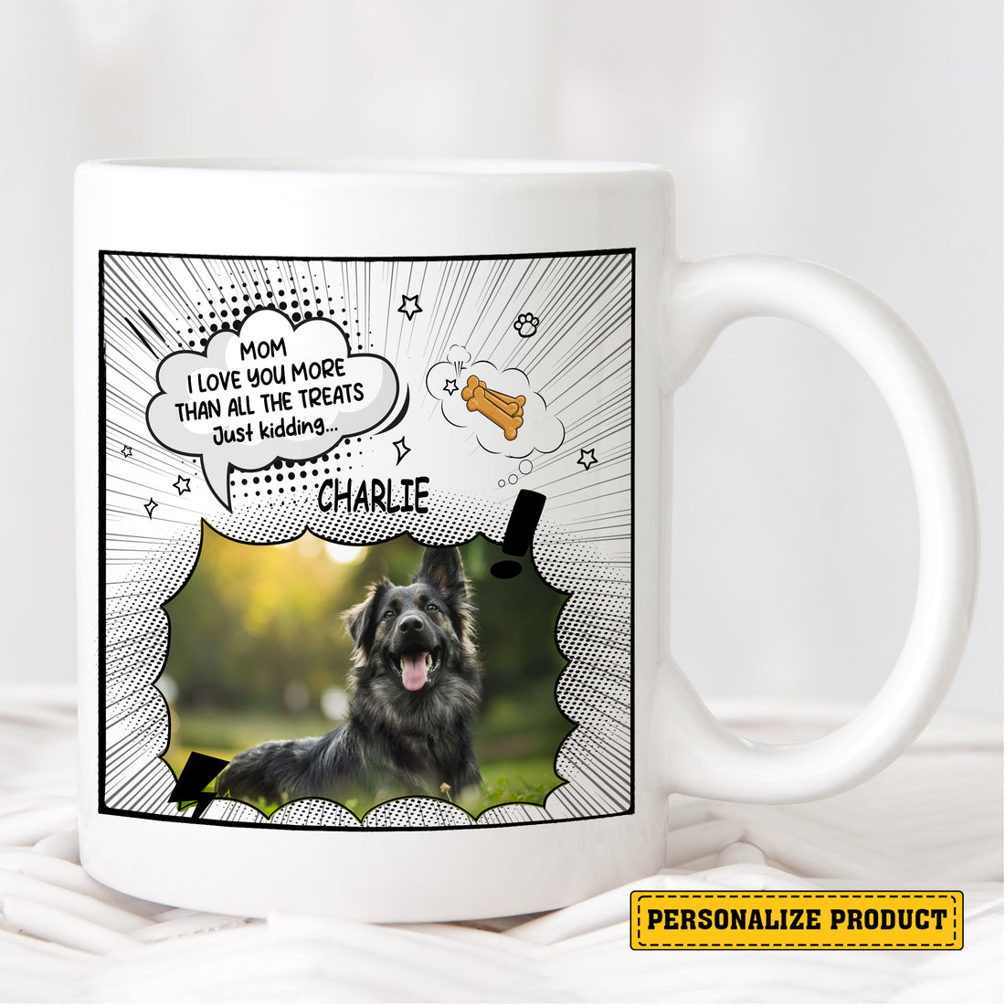 Mom I Love You More Than All The Treats Just Kidding Mug