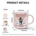 Mother Daughter Sentiment Marble Mug | Personalized Custom Name Gift