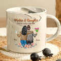 Mother & Daughter forever Linked Together Personalized Marble Mug