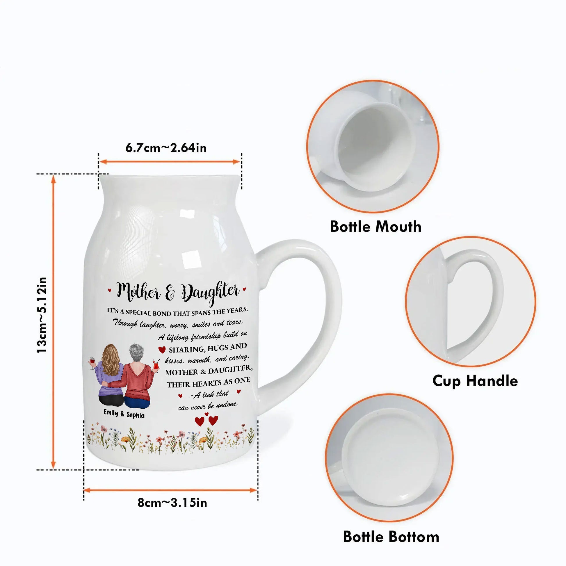 Mother and daughter, it's a special bond that spans the years Vase