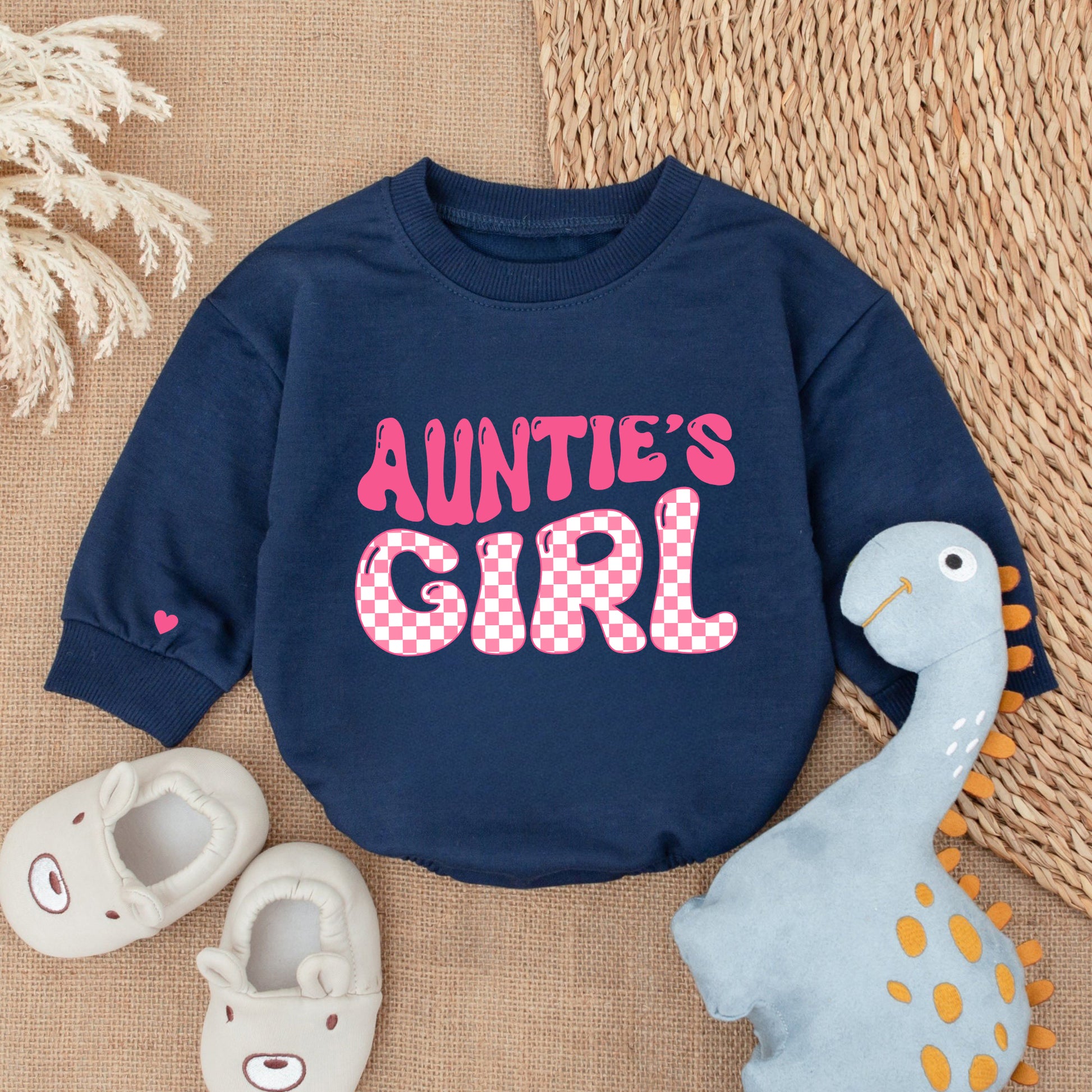 Baby Romper Customize Auntie's Girl - Personalized Custom Babysuit - Gift For Baby - LuthCreative