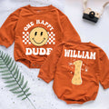 One Happy Dude Personalized Baby Romper - Short/Long Sleeve (0-2Y) - LuthCreative