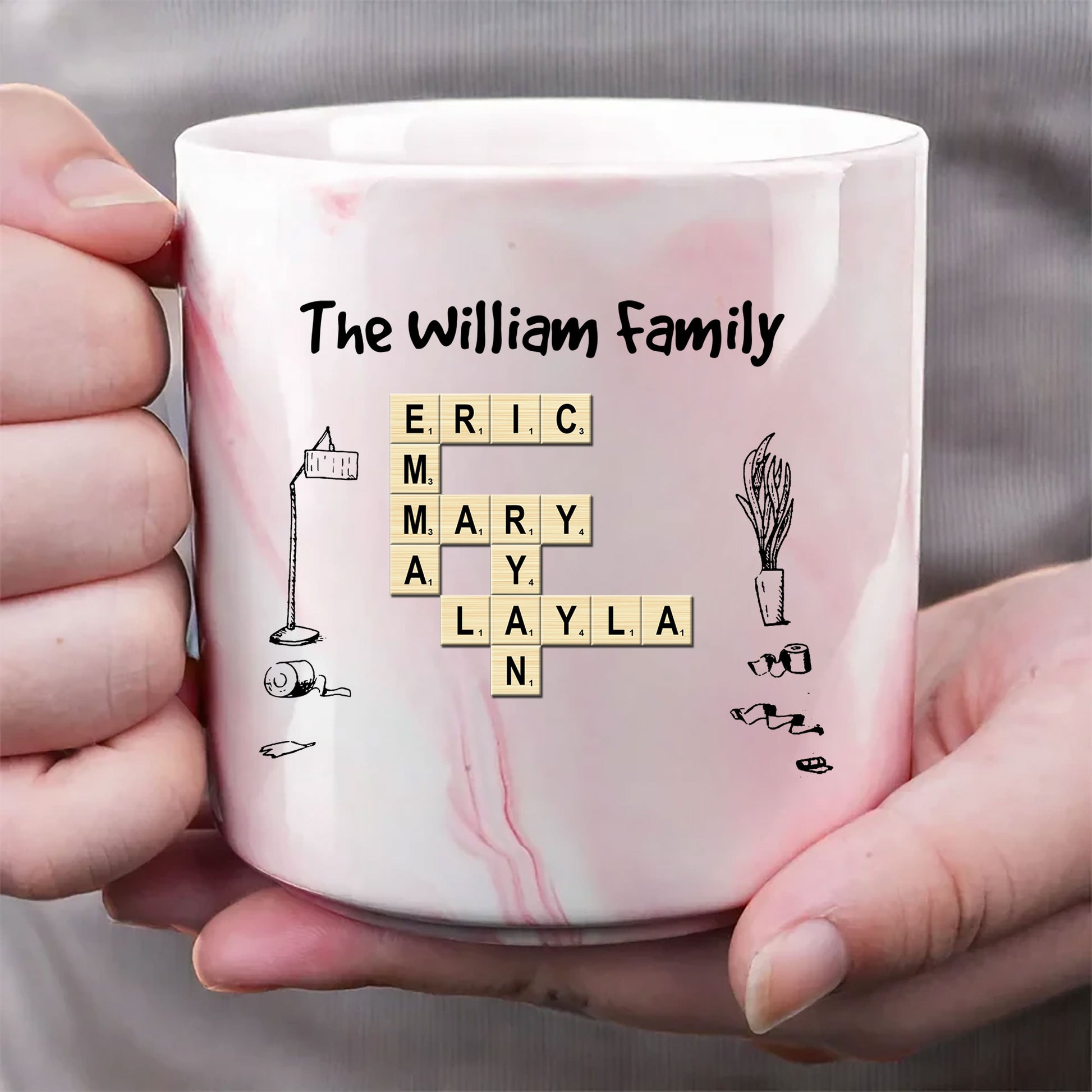 Own Your Badassery: Unique Marble Mug for the Fierce Mom
