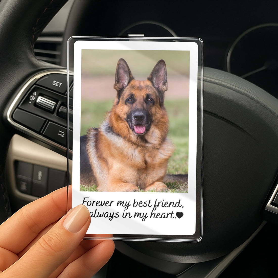 Personalized Dog Memorial Car Visor Clip – A Sweet Way to Keep Your Pup Close on Every Drive

