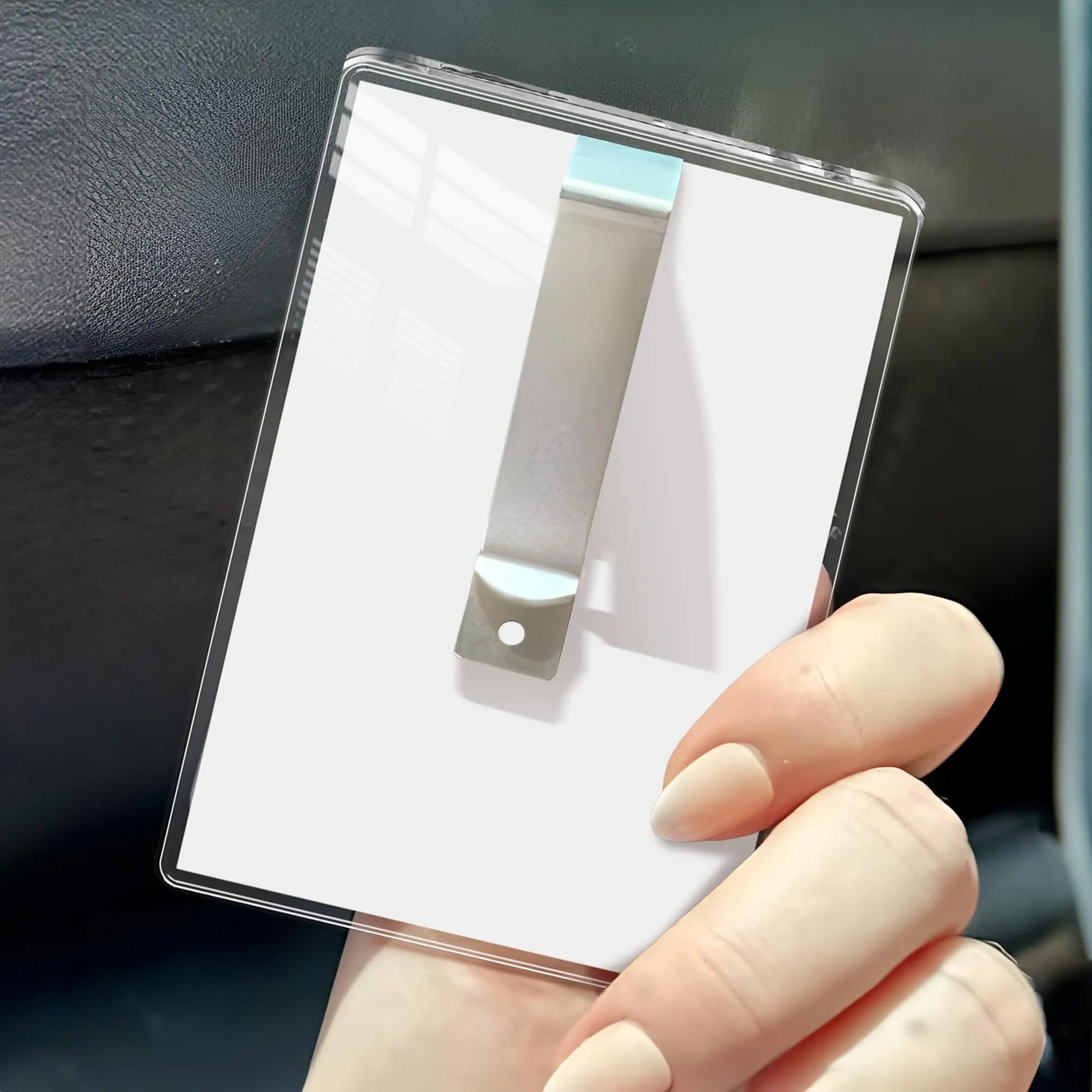 Personalized Acrylic Car Visor Clip with Photo - Drive Safe Daddy Gift from Kids 