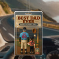 Personalized Baseball Dad and Child Car Hanging Ornament - Father's Day Gift